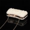 Elegant Pearl Clutch Bag – Luxury White Beaded Evening Purse
