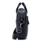 Premium Brown Leather Briefcase - Elegant Business Laptop Bag - Image 13