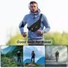 Black Waterproof Waist Bag – Multi-Pocket Fanny Pack for
