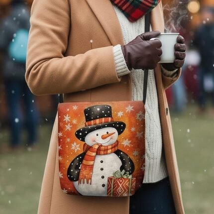 Women's Christmas Snowman Crossbody Bag -  Snowman and