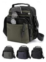Men's Water-Resistant Nylon Crossbody Messenger Bag – - Image 14