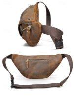 Men's Genuine Leather Fanny Pack, Top-Grain Leather - Image 8