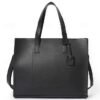 Men's Large Faux Leather Tote Bag – Stylish Business