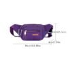 Black Waterproof Waist Bag – Multi-Pocket Fanny Pack for