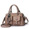 Women's Blue Faux Leather Handbag – Stylish Large