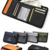 Men's Canvas Trifold Wallet with Multiple Card Slots,