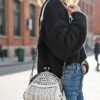 Women's Large Capacity Faux Leather Fringe Crossbody Bag