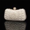 Elegant Pearl Clutch Bag – Luxury White Beaded Evening Purse
