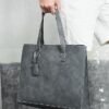 Men's Large Faux Leather Tote Bag – Stylish Business