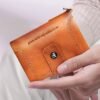 Men's Genuine Leather RFID Blocking Wallet with Chain,