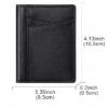 Men's RFID Blocking Wallet, Premium Cowhide Leather, Slim