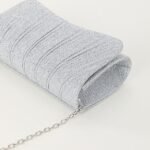 Women's Silver Glitter Evening Clutch Purse – Elegant - Image 5