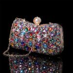 Women's Multicolor Crystal Evening Clutch – Luxury