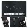 Men's Black Multi-pocket Nylon Crossbody Messenger Bag –