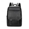 Men's Vintage Faux Leather Backpack – Large Capacity