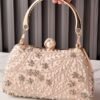 Women's Polyester Clutch Bag with Sequin and Bead