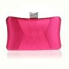 Women's Satin Evening Clutch Bag – Elegant Purple Purse