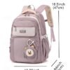 Teen Waterproof Backpack with Trolley Sleeve – Multi-Pocket