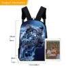Electric Blue Leopard Backpack for Boys and Teens – Fierce