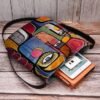 Women's Abstract Art Crossbody Bag – Colorful Cubist