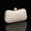Elegant Pearl Clutch Bag – Luxury White Beaded Evening Purse