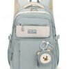 Teen Waterproof Backpack with Trolley Sleeve – Multi-Pocket