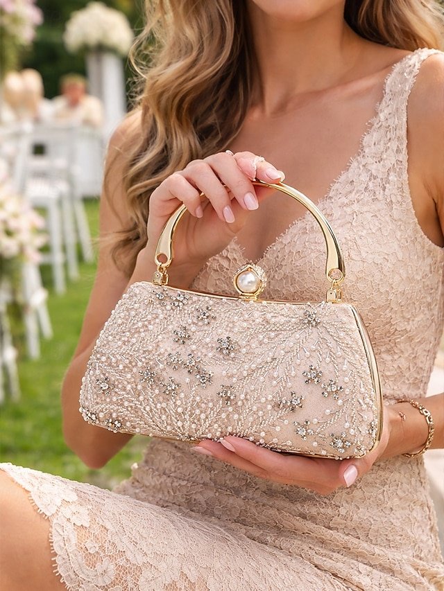 fjiark1767091520018 Women's Polyester Clutch Bag with Sequin and Bead - Image 1