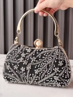 Women's Polyester Clutch Bag with Sequin and Bead - Image 8