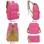 4-Piece Starry Backpack Set for Girls - Includes Backpack, - Image 3