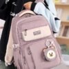 Teen Waterproof Backpack with Trolley Sleeve – Multi-Pocket