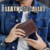 Men's RFID Blocking Cowhide Leather Bifold Wallet with