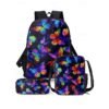 Purple Butterfly Glow Backpack for Girls – Fantasy Style Large