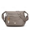 Women's Nylon Crossbody Bag with Multiple Pockets,