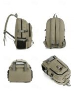 Men's Large Capacity Canvas Backpack – Vintage Style - Image 8