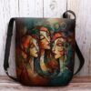 Women's Abstract Art Crossbody Bag – Colorful Cubist