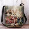 Women's Easter Bunny Shoulder Bag Crossbody Bag - Vintage