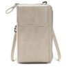 Women's Vintage Faux Leather Crossbody Wallet with Zipper,