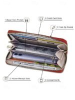 Women's Christmas Large Capacity Wallet, Multiple Colors, - Image 6