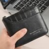 Men's Faux Leather Zip Wallet, Multiple Colors, Compact