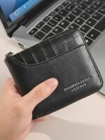 Men's Faux Leather Zip Wallet, Multiple Colors, Compact - Image 6