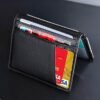 Men's RFID Blocking Wallet, Premium Cowhide Leather, Slim