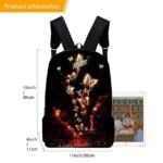 Purple Butterfly Glow Backpack for Girls – Fantasy Style Large - Image 4