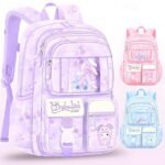 Girls' Cute Cartoon Backpack – Dreamlike Kids School Bag