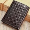RFID Blocking Genuine Leather Wallet for Men – Trifold Design