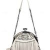 Women's Large Capacity Faux Leather Fringe Crossbody Bag