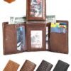 RFID Blocking Genuine Leather Wallet for Men – Trifold Design