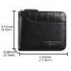 Men's Faux Leather Zip Wallet, Multiple Colors, Compact