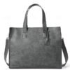 Men's Large Faux Leather Tote Bag – Stylish Business
