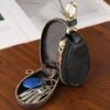 Faux Leather Zipper Key Case – Compact Key Organizer with
