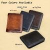 Men's Large Capacity RFID Blocking Cowhide Leather Wallet